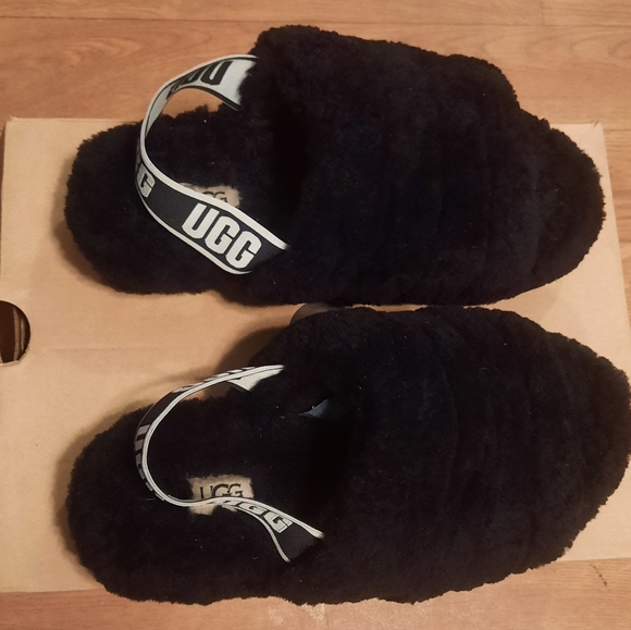 SOLD UGG Fluff Yeah Slides,Size 7-8, - Picture 4 of 8